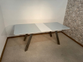 Стъклена дизайнерска трапезна маса, разтегателна, неползвана  !, снимка 10