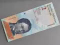 Банкнота - Венецуела - 2 боливара UNC | 2012г., снимка 1