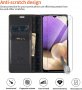 Нов черен флип калъф/кейс за Samsung Galaxy A32 с 2 протектора Самсунг, снимка 2