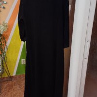 Черна официална рокля Размер М с кожена декорация на платката от „Колекция „Лукс“ на фирма SAFA. , снимка 5 - Рокли - 40523163