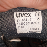 Работни Обувки UVEX с метално бомбе Номер 38 Стелка 24 см.. см., снимка 11 - Други - 44514757
