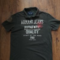 armani jeans - страхотна мъжка тениска, снимка 4 - Тениски - 37430092