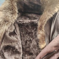 Дамско кафяво палто, кожухче, размер С , снимка 2 - Палта, манта - 42896490