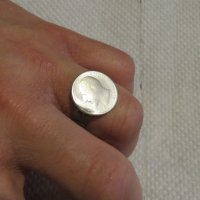 мъжки сребърен пръстен, Старинен пръстен със сребърна монета - Княз Фердинанд I - ЦАР НА БЪЛГАРИТЕ , снимка 3 - Пръстени - 31001898
