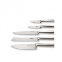 Сет ножове с дървена поставка, снимка 3 - Аксесоари за кухня - 36776000