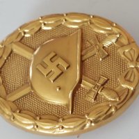 Немски орден първа степен златен"За раняване"WW2, снимка 2 - Антикварни и старинни предмети - 36692608