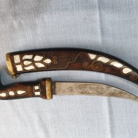 Старинен ритуален нож,кама,кумая,кинжал, снимка 6 - Антикварни и старинни предмети - 39102408