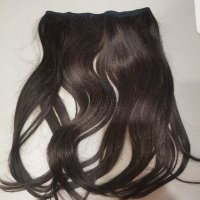 Ново ! Екстеншън от естественa коса - Удължение, Треса за Коса човешка коса 16inch (40cm) 95g, снимка 3 - Аксесоари за коса - 42703137