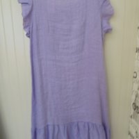 ленена рокличка в лилаво, снимка 8 - Рокли - 37454055