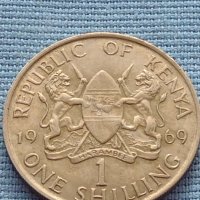 Монета 1 шилинг 1969г. Кения уникат за КОЛЕКЦИОНЕРИ 41149, снимка 3 - Нумизматика и бонистика - 42788595