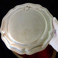 Френска чиния от калай,маркирана. , снимка 2 - Антикварни и старинни предмети - 36772733