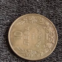 Монета 10 лева 1943г. Царство България за колекция декорация 29603, снимка 4 - Нумизматика и бонистика - 37612973