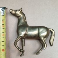 месингова статуетка-кон, снимка 2 - Антикварни и старинни предмети - 42110388