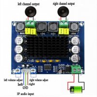 Усилвател с TPA3116D2 2x120W  стерео модел 2, снимка 2 - Аудиосистеми - 31345822