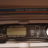 Дигитален термометър за храна с вградена сонда , диапазон на измерване -50°C - 300°C, черен, снимка 3 - Други - 42567886