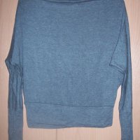 сива италианка блуза,S/M, снимка 2 - Блузи с дълъг ръкав и пуловери - 29733377
