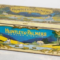 Стара Арт Деко ламаринена кутия Huntley & Palmers от бисквити, снимка 3 - Колекции - 40510970