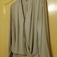 Елегантна копринена блуза с дълъг ръкав-МАКСИ, снимка 1 - Блузи с дълъг ръкав и пуловери - 29301298