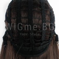 Дълга права кестеняво руса перука Стела с бретон, снимка 11 - Аксесоари за коса - 30608323