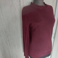 Пуловер/блуза плетиво бордо - 10,00лв., снимка 4 - Блузи с дълъг ръкав и пуловери - 31555091