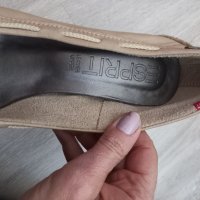 Бежови обувки Esprit естествена кожа , снимка 4 - Дамски ежедневни обувки - 38262046