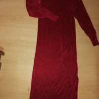  Zara Нова дълга червена рокля, снимка 2 - Рокли - 37693309
