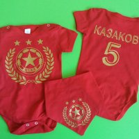 Комплект ЦСКА тениска и боди за баща и бебе, снимка 17 - Тениски - 31246976