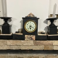 Стар френски каминен часовник , снимка 1 - Антикварни и старинни предмети - 42827275