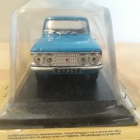 MOSKVITCH 408 BLUE. 1.43 DeAGOSTINI. Москвич  408 Син. Със  4  фара. Рядък и  търсен модел. 1.43., снимка 3 - Колекции - 40261753