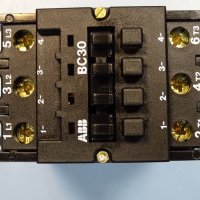 контактор ABB BC30-30-00 24VDC 15kW, снимка 6 - Резервни части за машини - 37461316