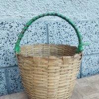 Плетена кошница от ленти дърво изключително здрава, снимка 10 - Декорация за дома - 39435933