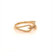 Златен дамски пръстен 1,57гр. размер:56 14кр. проба:585 модел:20051-2, снимка 3 - Пръстени - 42528665