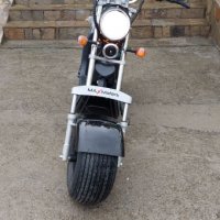 Електрически скутер MaxMotors BIG CITY HARLEY 2000W 60V/20AH Black, снимка 4 - Мотоциклети и мототехника - 34433972