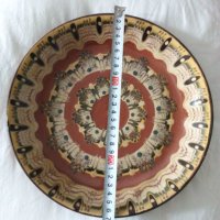 Голяма рисувана керамична чиния за стена , плато , снимка 3 - Декорация за дома - 42848647