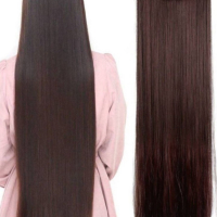 Качествена дълга коса-цял екстеншън, снимка 2 - Аксесоари за коса - 44726600