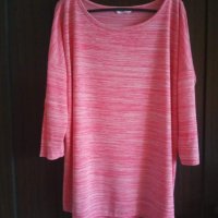 Розова тънка блуза машинно плетиво , снимка 1 - Блузи с дълъг ръкав и пуловери - 30065940