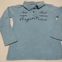Спортна ,синя риза 98-104, снимка 1 - Детски ризи - 30709629