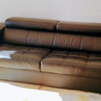 Кожен диван естествена кожа, снимка 2 - Дивани и мека мебел - 42764720