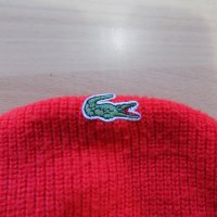 зимна шапка lacoste оригинална мъжка дамска спортна топла червена, снимка 3 - Шапки - 42597734