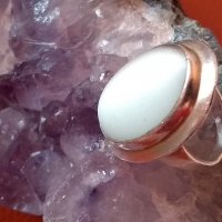 Сребърен пръстен с естествен камък