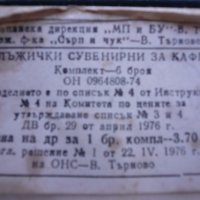 лъжи4ки за кафе НА ФАБРИКА сърп и 4ук от 1976 година юбилеини, снимка 14 - Прибори за хранене, готвене и сервиране - 37248295