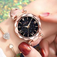 Нов дамски часовник с нежно розова кожена каишка, снимка 5 - Дамски - 42178388