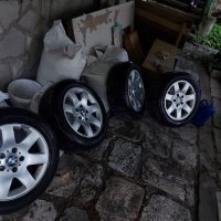 Гуми с Джанти за BMW Е 46 В Отлично състояние гумите са 2021 Като Нови, снимка 1 - Гуми и джанти - 37600035