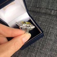 Сребърни обеци и пръстен Galdini /нови/, снимка 2 - Бижутерийни комплекти - 35340649