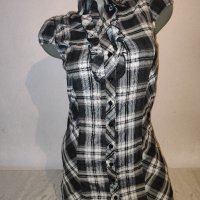 Риза- рокля каре Clockhouse р-р S 100 % памук, снимка 2 - Рокли - 42504356