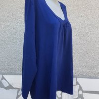 4XL  Нова тъмно синя блуза, снимка 4 - Блузи с дълъг ръкав и пуловери - 42093142
