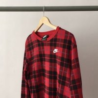 Nike карирана блуза, снимка 1 - Блузи с дълъг ръкав и пуловери - 34247248