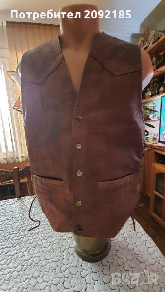 Кожен елек намален, снимка 1