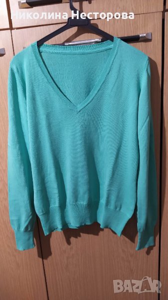 Фина дамска зелена блуза, снимка 1