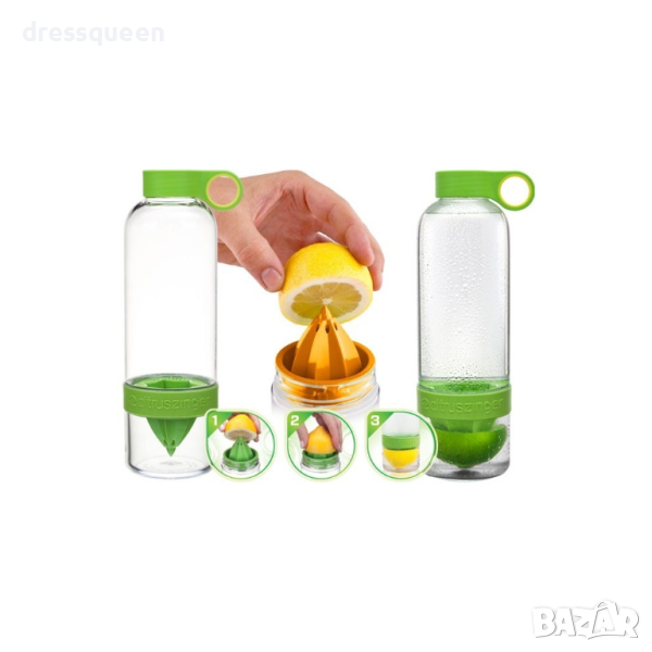 0796 3 в 1 Сокоизтисквачка, бутилка и чаша, снимка 1